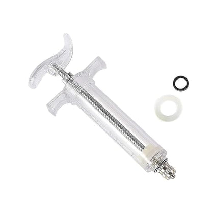 20ML Syringe with Drench Nozzle, Adjustable Dosage Detachable Drench Livestock Birds Feeding Syringe Gun for Cats Dogs Kitten Puppy Bunny Small Animals Newborn Pet Feeder Nursing Supplies (S-20ML) - size: S-20ML