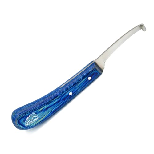 Equine Care Left-Handed Narrow Farrier Hoof Knife, Horses, Ponies, Minis - style: Left-Handed