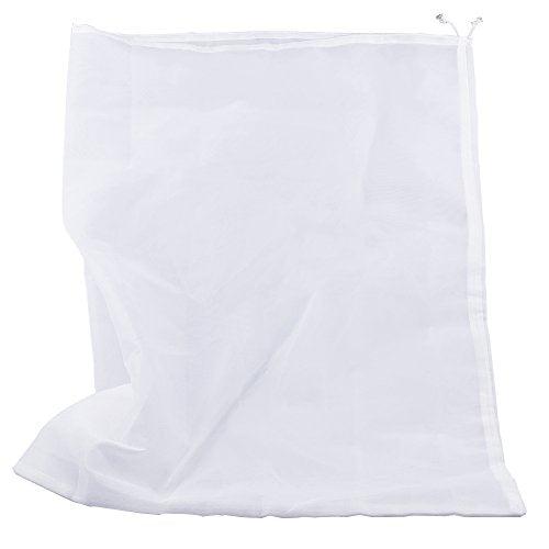 75 Micron Nylon Straining Bag Fine Mesh Food Strainer Filter Bags for Nut Milk, Green Juice, Cold Brew, Home Brewing (25.39" x 18.89") - size: 25.39" x 18.89"