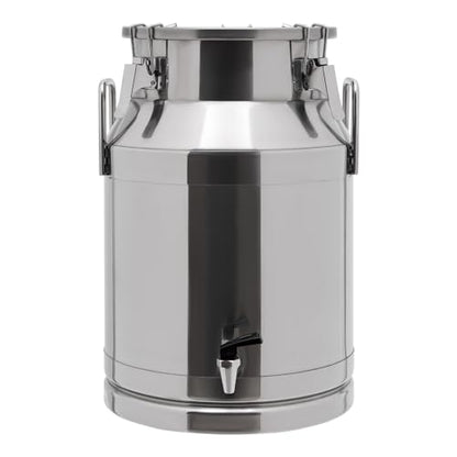 DYNAMI 8Gal Stainless Steel Milk Bucket With Faucet,Thickened Stainless Steel Milk Can with Sealing Lid,Large Liquid Container Storage,for Milk,Wine, Oil Storage Transport (30L/8gal,w/Faucet) - size: 8gal