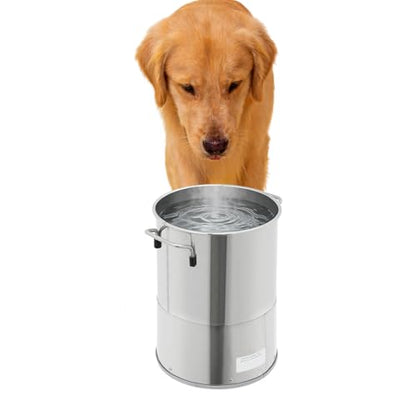 Dog Heated Water Bucket, 11L Heated Water Barrel for Dogs