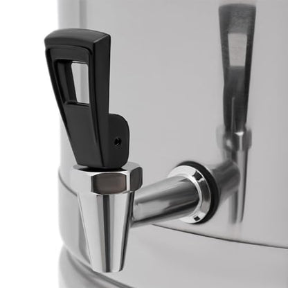 30L/7.93Gal Stainless Steel Milk Can with Faucet and Lid, Silver, Dispenser