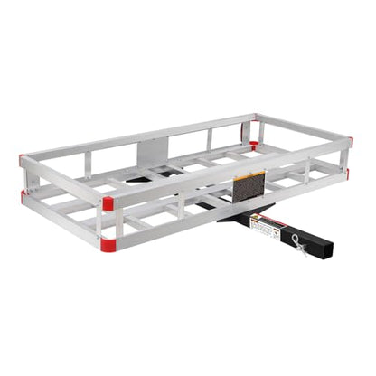 MaxxHaul 70108 Aluminum Cargo Carrier With High Side Rails- Trailer Hitch Mount For RV's, Trucks, SUV's, Vans, Cars With 2" Hitch Receiver - 500-lb Load Capacity, Grey, 49" x 22.5" - style: Cargo Carrier