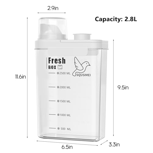 3 Qt/2.8 L Bird Seed Storage Container, Pet Food Container(2.8L, White) - color: 2.8L/White