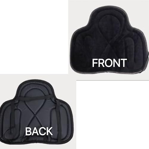 Saddle Tush Cushion Western Long Saddle Pad Horse Riding Seat Saddle Cushion Pad - color: Black style
