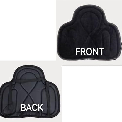Saddle Tush Cushion Western Long Saddle Pad Horse Riding Seat Saddle Cushion Pad - color: Black style