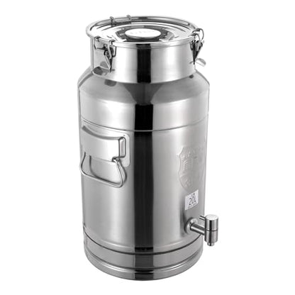 20L/5gal Stainless Steel Water Dispenser, Beverage Drink Dispenser with Spigot and Lid, Tabletop Liquid Storage Barrel for Grease, Ghee, Milk, Coffee - size: 676.3 Ounces