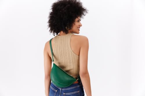Portland Leather Goods Koala Sling Bag - Adjustable Full-Grain Leather - color: Bacalar, size: Medium