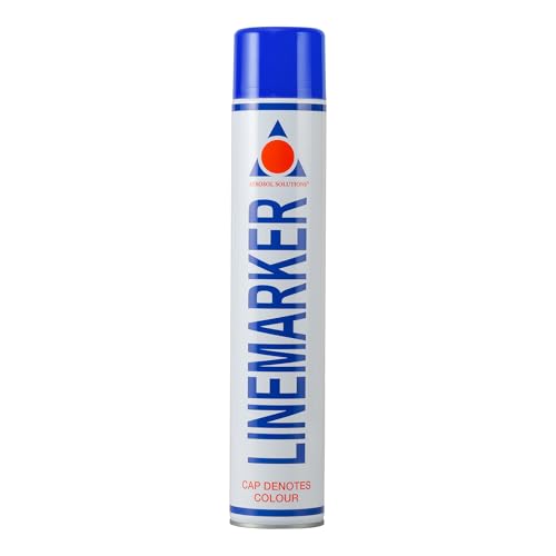 Aerosol Solutions Line Marker Blue 26 Oz | Grass and Road Spray Paint, All Purpose Striping Paint Spray | Perfect for Athletics, Sports Fields & Pavement - color: Blue, size: 26 Ounce (Pack of 1)