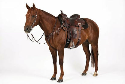 CHALLENGER Horse Western 5" Wide Barrel Racer Aluminum Copper Cross Engraved Show Stirrups 51233
