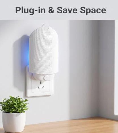 Flying Insect Trap (3 Plug-in & 9 Cartridges Refill) Indoor Use, UV Light Bug Catcher for Fruit Flies, Gnats & Small Flying Pests - style: 3 Plug-in & 9 Refill