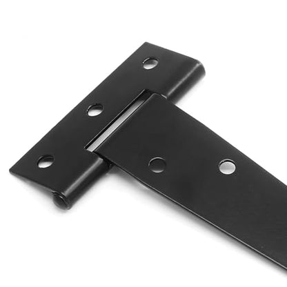 Murtenze 12Pack 2 Inch Black T-Strap Shed Hinge - color: Black, size: 2 Inch - 12Pack