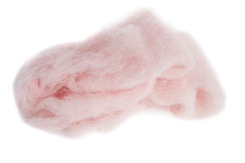 Maori Wool Carded Batting for Needle Felting, 3.5 oz, Blush Pink - color: Blush