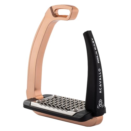 Acavallo Rel-X Easy Stirrups - color: Rose Gold