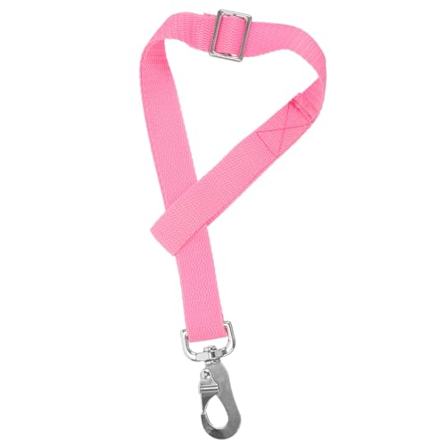 Ipetboom Adjustable Bucket Strap Reusable Bucket Hanger Strap with Swivel Clip Wear-Resistant Feeder Accessory for Horse Feed Buckets Nets Gates Fence Posts Stall Use 21.25in