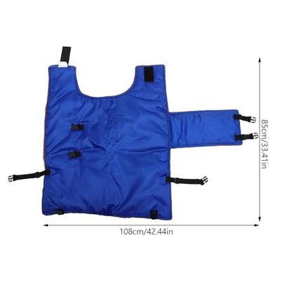 TEHAUX Goat Blanket, Sheep Blanket Livestock Shelter Windproof Goat Coat Warmming Thickened Calf Blanket for Calf Goat Horse Sheep - 108 * 85cm/42.44 * 33.41inch (Random Color)