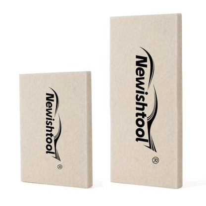 NEWISHTOOL Wool Felt Squeegee Window Tint Tool 2 Sizes Shrink Wool Squeegee | Soft Felt Block for Window Tinting, Scratch-Free Window Tint Squeegee Card Squeegee for Vinyl Dry / Wet Applicator - size: 2 PCS Rectangular