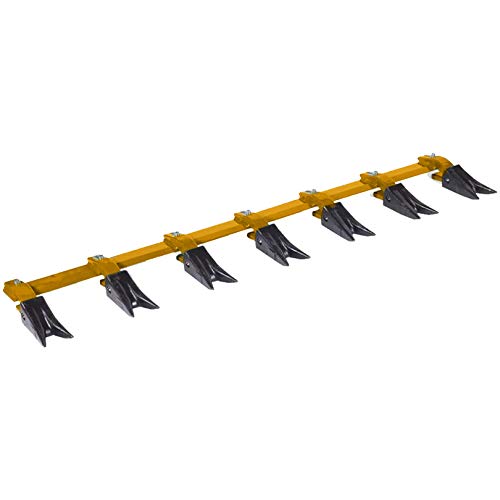 Bucket Tooth Bar for Sub-Compact Tractor - Orange 53 Inch, Fits Bucket Cutting Edges Sized 1/2" or Less with No Drilling Required | Heavy Duty Design by Heavy Hitch | Made in USA - color: Orange, size: 53"