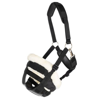 Schneiders Breathe Rite Fleece Lined Grazing Muzzle for Horses | Adjustable and Comfortable Design with Breakaway Safety Crown | Size Cob