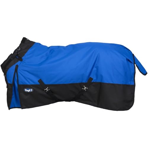 TOUGH1 1200D Turnout Blanket with SNUGGIT, 200-G, Royal Blue, 69-in - color: Blue, size: 69In