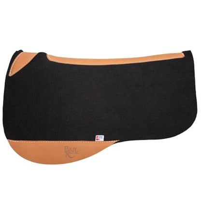 Billy Royal Wool Contour Trail Horse Saddle Pad | 3/4" Needled Wool Felt | Moisture-Wicking Western Saddle Pad for Trail, English, or Barrel Saddles