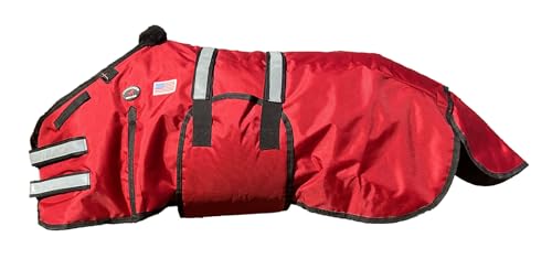 32-36(Small) 1680D Miniature Weanling Donkey Pony Horse Foal Winter Blanket 519TS01RD - color: Red, size: 32-36 Inches (Small)