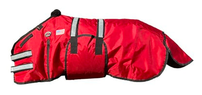 54-60(XXLarge) 1680D Miniature Weanling Donkey Pony Horse Foal Winter Blanket 519TS01RD - color: Red, size: 54-60 Inches (XXLarge)
