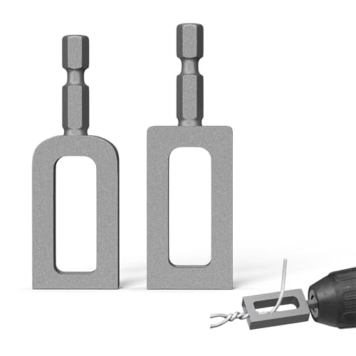 Electric Drill Wire Twisting Tool, Wire Twister Attachment for Drill with 1/4" Hex Shank, Durable Alloy Steel Tool for Fence Repair, Rebar Tying, Wire Bundling and Construction(2 Pack)