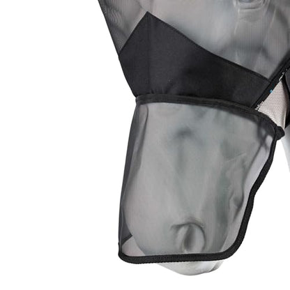 HORZE Cooling Long Nose Fly Mask - Atmosphere - L - color: Atmosphere, size: L