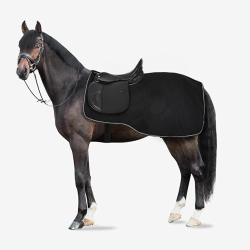 Horze Kiel Riding Blanket with Fleece - Black - 69 in - color: Black, size: 69 in