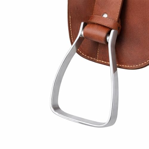 Horse Western 5.5" Wide Angled Slanted Aluminum Saddle Stirrups 5130