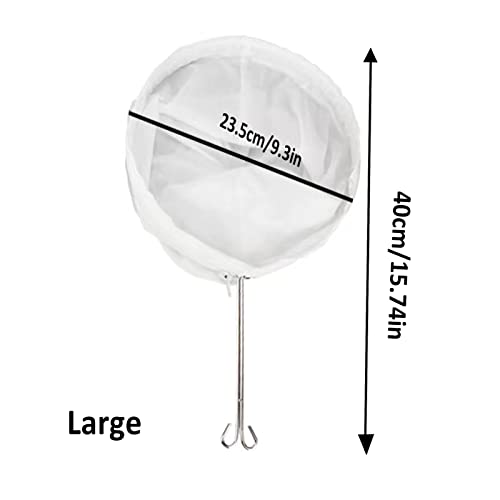 1PC Reusable Nut Milk Bags Cheese Cloths for Straining, Ultra Extra Fine Mesh Jelly Juice Honey Food Sieve, Coffee Pulp Strainer Cloth, Berry Seed Strainer - color: 1PC Large