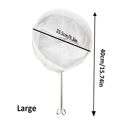 1PC Reusable Nut Milk Bags Cheese Cloths for Straining, Ultra Extra Fine Mesh Jelly Juice Honey Food Sieve, Coffee Pulp Strainer Cloth, Berry Seed Strainer - color: 1PC Large