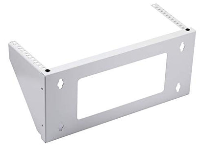 Kenuco 19 Inch Steel Vertical Rack and Wall Mountable Server Rack Mount (White-4U) - color: White-4U