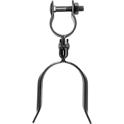 Black 1-3/8" x 2-3/8" Heavy Duty Fork Latch- Pressed Steel - Powder Coated - color: Black, size: 1-3/8" x 2-3/8"