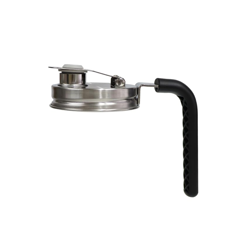 2PCS Mason Jar Drinking Lids,Stainless Steel Wide Mouth Mason Jar Sip Lid Accessories,Anticracking Leak Proof Seal Flip Cap Cover Airtight Accessories for Drink (Regular Mouth with Handle) - style: Regular Mouth with Handle