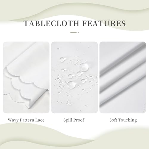 Cartoon Black White Sheep Tablecloth Rectangular for Home Decor, Washable Table Cover for Restaurant, Stain Reusable Table Cloth for Weddings, Dinners, Kitchen, Party 55"x70"