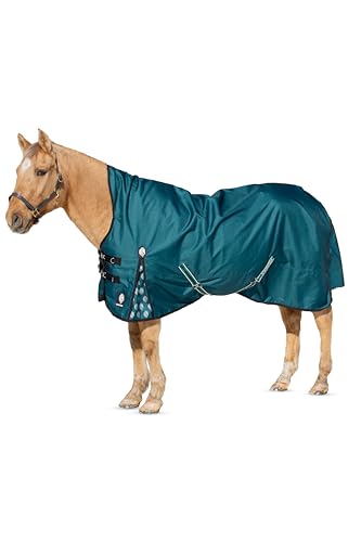 Equinavia Arktis Waterproof Winter Turnout Blanket, 100g Extended Neck - color: Deep Green, size: 69 in