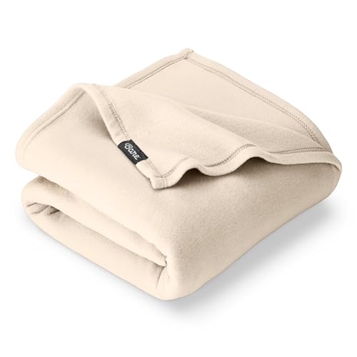 Bare Home Polar Fleece Blanket (Throw, Sand) - color: 11 - Sand, size: Throw