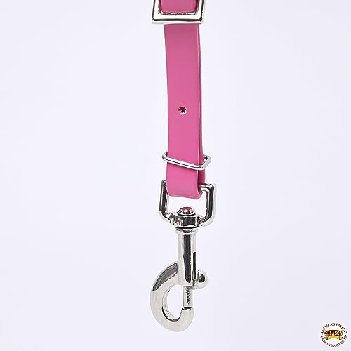 HILASON Western Horse Biothane Leather Breast Collar Tack - color: Pink