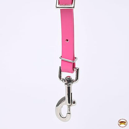 HILASON Western Horse Biothane Leather Breast Collar Tack - color: Pink
