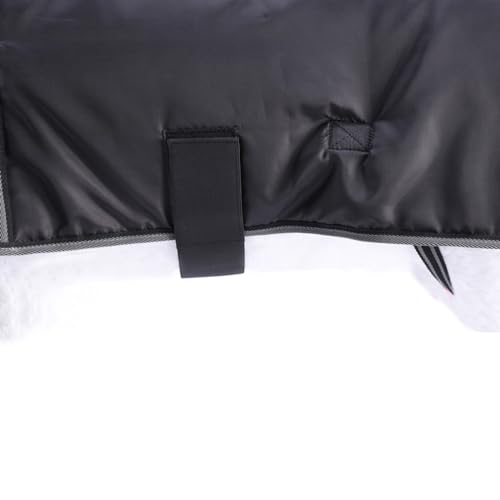 Winter Goat Blanket - 100g Fill Insulated, Waterproof Windproof and Breathable, Adjustable Cold Weather Coat for Goats Black Small - size: Small (Back Length: 17.3")