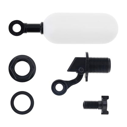 Float Valve, 2 Pcs 1/2 inch Water Level Control Adjustable Arm Automatic Fill Water Valve for Livestock Water Trough, Aquariums with Tape