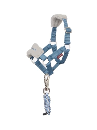 LeMieux Toy Pony Vogue Halter & Leadrope - Ages 3+ - Fleece Padded Noseband - Adjustable Strap - Machine Washable - Ice Blue - One Size - color: Ice Blue