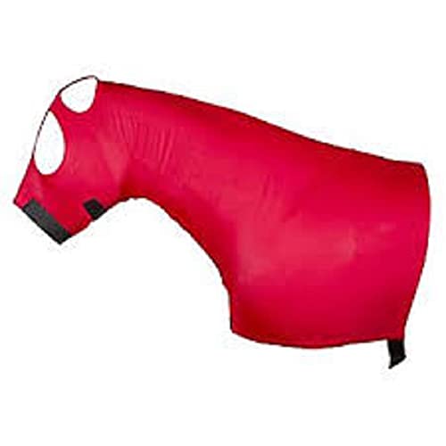 for Horses XXS Solid Zipper Stretch Hood - Red
