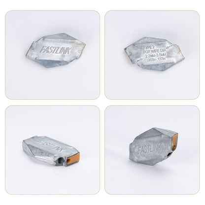 50pcs Wire Joiner for Electric Fence Wire, Wire Tensioner Works with 11-7 Gauge Wire, for Wire Dia 2.2-3.5mm, Fence Tools, Wire Tensioning Tool