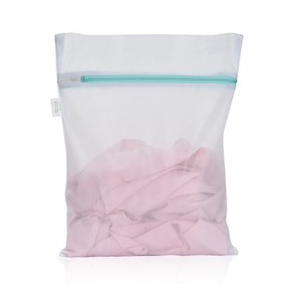 OTraki Mesh Laundry Bag for Delicates 12x16 inch Small Laundry Wash Bags for Washing Machine with Reinforced Zipper for Delicates Bra Socks Underwear, Don't Drying, Melting 140-176℉ White - size: 12 x 16 inch