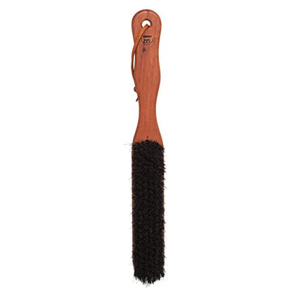 Redecker Clothes Brush with Pearwood Handle, 10-1/2 inches, Natural Bristles Clean Upholstery and All Types of Fabric Gently and Effectively, Hanging Loop for Storage, Made in Germany