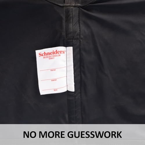 Schneiders V-Free Wither Relief Nylon Horse Stable Sheet with Attached Faceless Slicker | Full Body Coverage for Sleek Coats & Stress-Free Grooming | Adjustable Comfort Fit - size: Horse Size 74