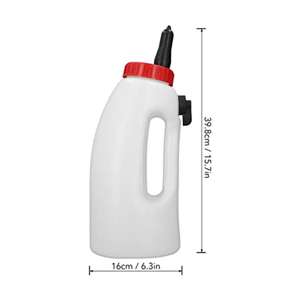 4L Calf Nursing Feeding Bottle, Calf Bottle with Nipple Handle Milk Pot Calves Nursing Milk Feeding Bottle with Handle Livestock Supplies